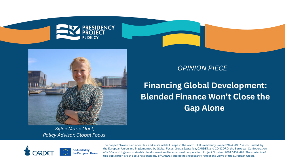 Financing Global Development: Blended Finance Won’t Close the Gap Alone